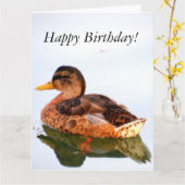 "Happy Birthday" Kaart (Gele Bloem)