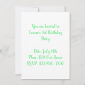 Happy Birthday Kaart (Achterkant)