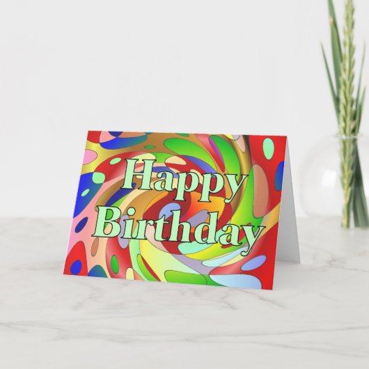 Happy Birthday Kaart (Voorkant)