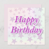 Happy Birthday!! Kaart (Voorkant / Achterkant)