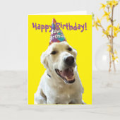 Happy Birthday Kaart (Gele Bloem)