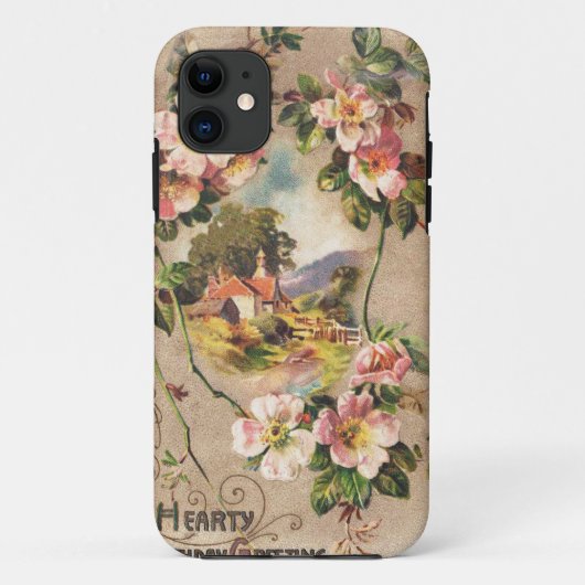 Happy Birthday Kaart Artwork Case-Mate iPhone Case (Achterkant)