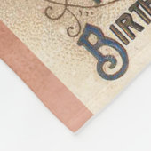  Happy Birthday Kaart Artwork Fleece Deken (Hoek)