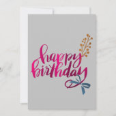 Happy Birthday-kaart Bedankkaart (Voorkant)