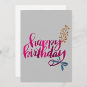 Happy Birthday-kaart Bedankkaart (Voorkant / Achterkant)