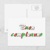 Happy Birthday-kaart Briefkaart (Voorkant / Achterkant)