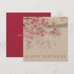 HAPPY BIRTHDAY KAART : CHERRY BLOSSOMS