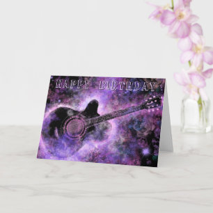 Happy Birthday Kaart Guitar Music