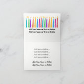 Happy Birthday-kaart Kaart (Binnen)