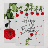 Happy Birthday-kaart Kaart (Voorkant / Achterkant)