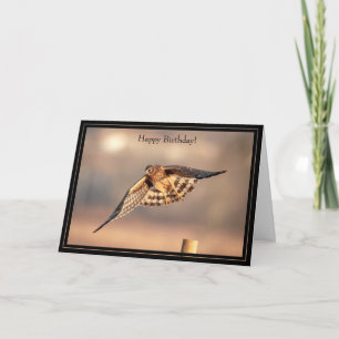 Happy Birthday Kaart Northern Harrier Hawk