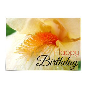 "Happy Birthday"-Kaart op basis van Iris Kaart