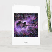 Happy Birthday Kaart Rock Guitar Music (Achterkant)