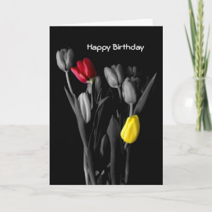 Happy Birthday Kaart-tulpen Kaart