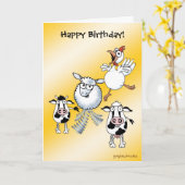 Happy Birthday-kaart van groep Kaart (Gele Bloem)