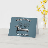Happy Birthday Kaart voor fietsers (Gele Bloem)