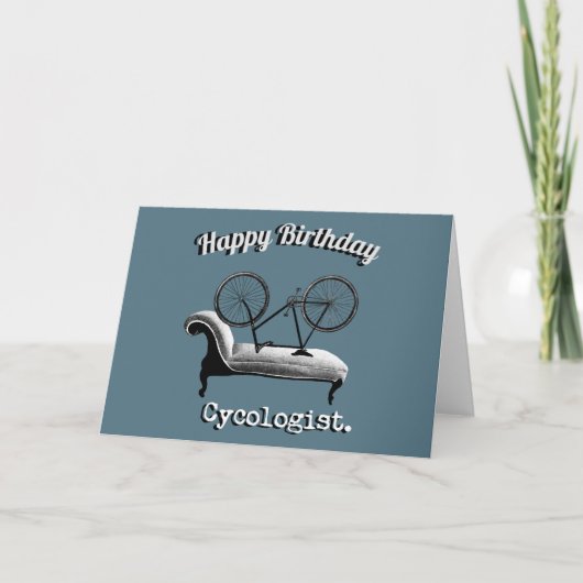 Happy Birthday Kaart voor fietsers (Voorkant)