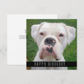 Happy Birthday-kaarten met honden Aankondiging (Voorkant / Achterkant)