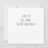 Happy Birthday-kaarten met honden Aankondiging (Achterkant)