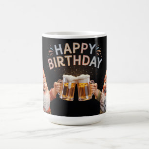 "Happy Birthday" Kabouters proosten bierpullen Koffiemok