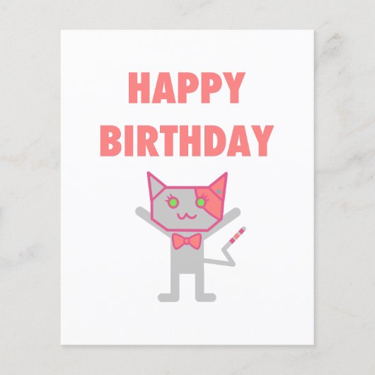 Happy Birthday Kat Flyer (Voorkant)