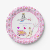 Happy Birthday Katten hebben een partijnaam Papieren Bordje (Voorkant)
