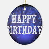 HAPPY BIRTHDAY KERAMISCH ORNAMENT (Links)