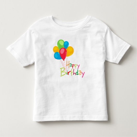 Happy Birthday Kinder Shirts (Voorkant)