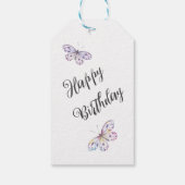 Happy Birthday Kitten in de tuin Cadeaulabel (Achterkant)