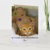 Happy Birthday Kitten Kaart (Achterkant)