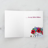 Happy Birthday Kitten Kaart (Binnen)