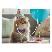 Happy Birthday Kitty Cat Groot Cadeauzakje (Achterkant)
