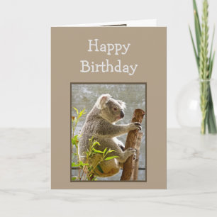 Happy Birthday Koalified "Over the Hill" Funny Kaart