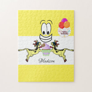 Happy Birthday Koe Cupcake Legpuzzel