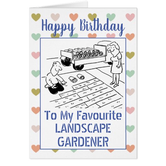 Happy Birthday Landscape Gardener (Voorkant)