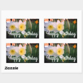 Happy Birthday Large-Cupped Daffodil Stickers (Vel)
