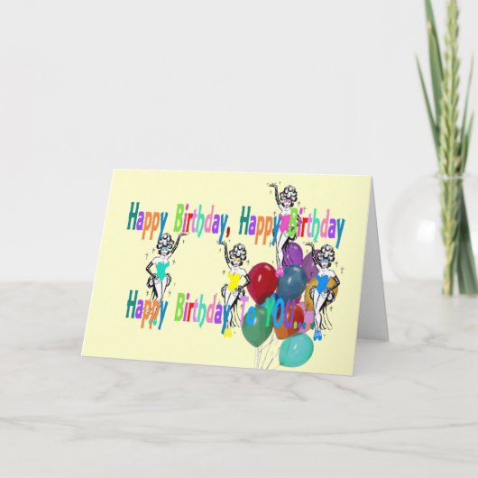 HAPPY BIRTHDAY LAS VEGAS Kaart (Voorkant)