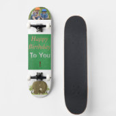 Happy Birthday Learning and Caring Photo Skateboard (Voorkant)