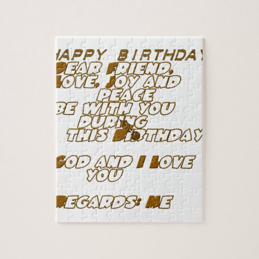 Happy Birthday Legpuzzel (Verticaal)