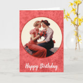  Happy Birthday Lesbisch Paar Kaart (Gele Bloem)