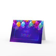 Happy Birthday - Levendige ballonnen