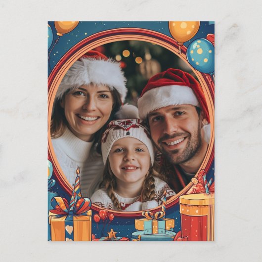 Happy Birthday Lijst Briefkaart (Voorkant)