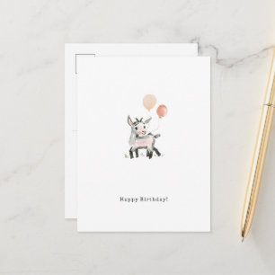 Happy Birthday Little Goat Card Briefkaart