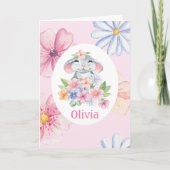 Happy Birthday Little Mouse  in roze Kaart (Voorkant)