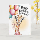 happy birthday little one kaart (Gele Bloem)