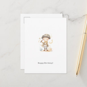 Happy Birthday Little Pirate Card Briefkaart