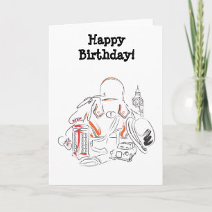 Happy Birthday Londen Wenskaart Kaart