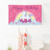 Happy Birthday Magical Unicorn banner (Insitu)