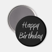 Happy Birthday Magneet (Voorkant / Achterkant)