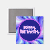 Happy Birthday Magneet (Voorkant / Achterkant)